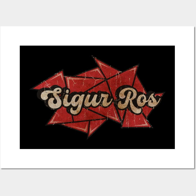 Sigur Ros - Red Diamond Wall Art by G-THE BOX